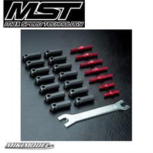 XXX-R RTR Turnbuckle shaft set (red)