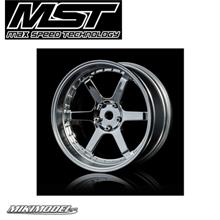 4 cerchi a 6 razze CROMO ARGENTO offset modificabile