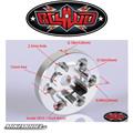 OEM Steel 1.9 Stock Beadlock Wheel Hexes