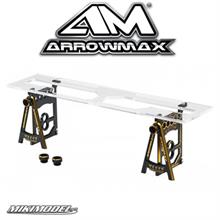 Set-Up System For All 1/10 & 1/12 Pan Cars With Bag Black Golden