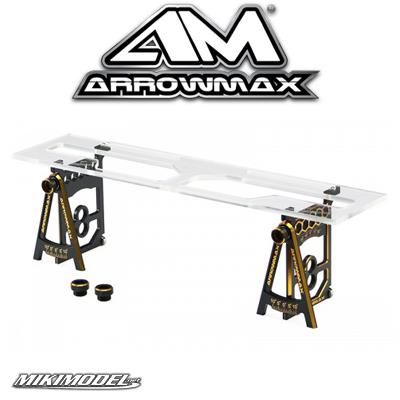 Set-Up System For All 1/10 & 1/12 Pan Cars With Bag Black Golden