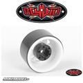 Stamped Steel 1.0'' Stock Beadlock Wheels (White)