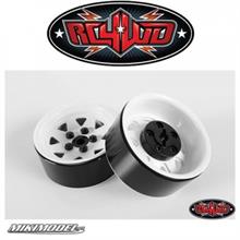 5 Lug Wagon 1.9 Steel Stamped Beadlock Wheels (White)