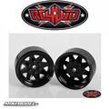 6 Lug Wagon 1.9 Steel Stamped Beadlock Wheels (Black)