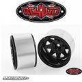 5 Lug Deep Dish Wagon 1.9 Steel Stamped Beadlock Wheels (Black)