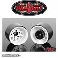 Deep Dish Wagon 1.55 Stamped Steel Beadlock Wheels (White)