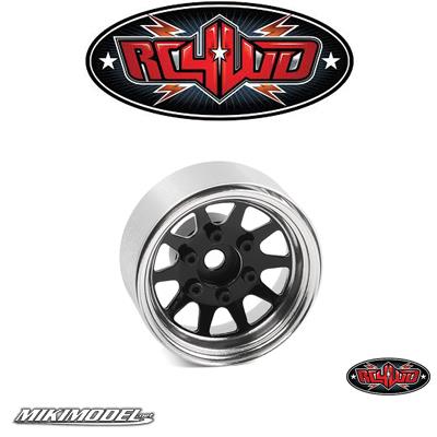 OEM 6-Lug Stamped Steel 1.55 Beadlock Wheels (Black and Chrome)