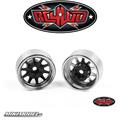 OEM 6-Lug Stamped Steel 1.55 Beadlock Wheels (Black and Chrome)