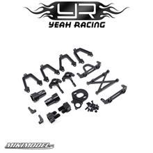 Kit trasformazione in alluminio per AXIAL per SCX10 color Nero