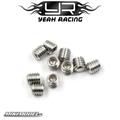 Stainless Steel M3x3mm Hex Socket Screws 10 pcs