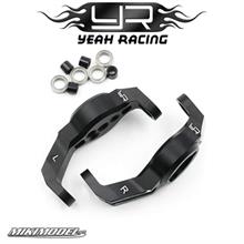 Aluminum Bearing Supported C Hubs 2 pcs Fits TRX-4 TRX-6 Black