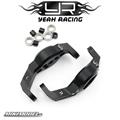 Aluminum Bearing Supported C Hubs 2 pcs Fits TRX-4 TRX-6 Black
