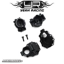 Yeah Racing Set mozzi posteriori a portale in Alluminio neri  pe