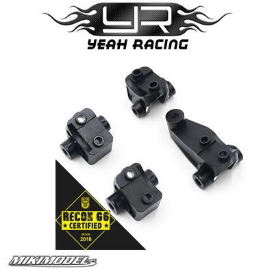 Aluminum Front & Rear Suspension Link Mount Set Black Fits TRX-4