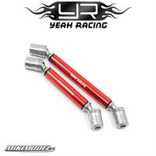 Stainless Steel Front & Rear CenterShaft Set Red (Ver.2) Fits TR