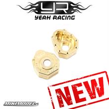 Yeah Racing Tappo trasmissione ruote in OTTONE da 42gr ANT/POST