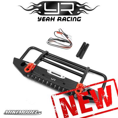 Aluminum Alloy Front Bumperw/LED Light For TRX-4/ SCX10 /II / HP