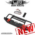 Aluminum Alloy Front Bumperw/LED Light For TRX-4/ SCX10 /II / HP