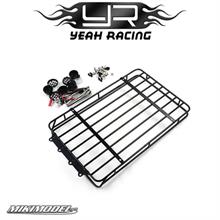 Metal Roof Rack w/ White Leds For TRX-4 Bronco Axial SCX10 II Ch