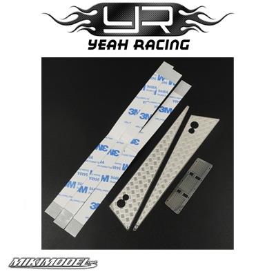 Stainless Steel Front Hood Side Diamond Plate for Traxxas TRX-4