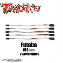 Futaba Extension with 22 AWG heavy wires 150mm 5pcs.