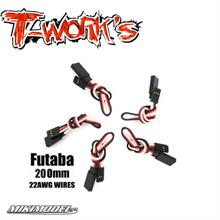 Futaba Extension with 22 AWG heavy wires 200mm 5pcs.