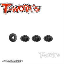 7075-T6 Light Weight large-contact Low Profile Serrated Wheel Nu