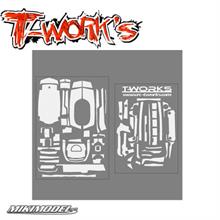 3D White Graphite Sticker (For Sanwa & Airtronics M17)