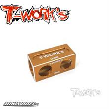 18/19mm Anti Tweak Block ( For Yokomo BD9 & Xray T4 ) Orange