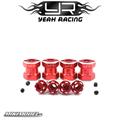 Aluminum Hex Adaptor 15mmOffset For 12mm Hex Wheels Red4pcs