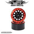 1.9 Aluminum CNC F-RG Beadlock Wheel w/Wheel Hub 2pcs Red