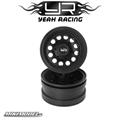 1.55 Aluminum CNC 12 Spoke Beadlock Wheel 2pcs Black Ver 2