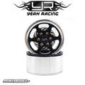 1.9 Aluminum CNC BXC 6 Spoke Beadlock Wheel w/ Brake Rotor 2pcs