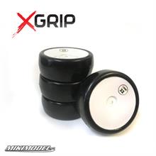 X-GRIP Rubber Tires 32° Shore Pre-glued 4pcs