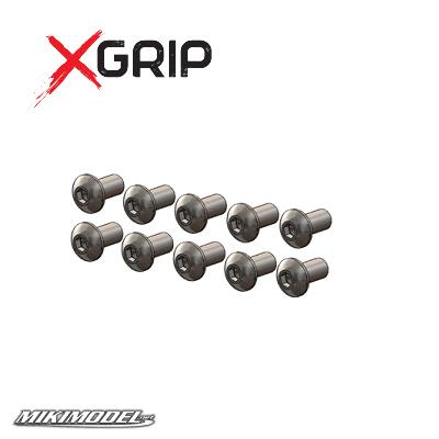 Viti Titanio ALTA RESISTENZA X-GRIP M3x6 Bombate (10 pezzi)