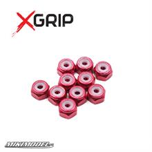 M3 Aluminum Wheel Lock Nut 4pcs Red (10 pz)