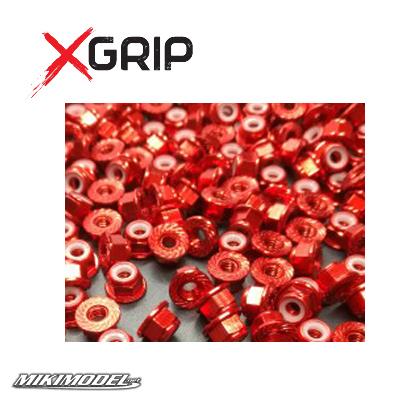 M4 Aluminum Wheel Lock Nut 4pcs Red (10 pz)