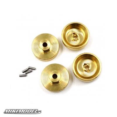Brass Wheel 5mm Hubs 4pcs For Axial SCX24