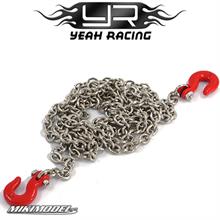 1/10 RC Rock Crawler Accessory96cm Long Chain and Hook Set Red