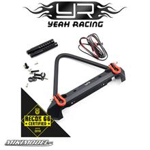 Aluminum Alloy Front Bumper w/LED Light For SCX10 II/TRX-4/