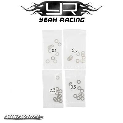 3x5mm Stainless Steel Spacer Set 0.1 0.2 0.3 0.5mm