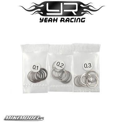 10x12mm Stainless Steel Spacer Set 0.1 0.2 0.3mm