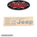 Metal Logo Decal Sheet f or Axial SCX6 JEEP Wrangler JLU (Silver