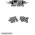 Aluminum M3 Flat Washer 0.5mm20pcs Black