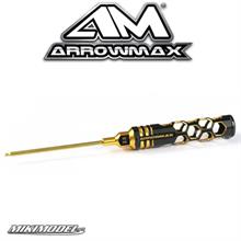 Ball Driver Hex Wrench 2.5 X 100mm Black Golden