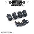 Aluminum Hex Adaptor 15mmOffset For 12mm Hex Wheels Black