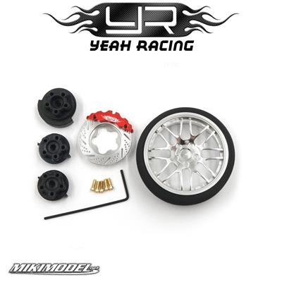 Universal Aluminum Transmitter Steering Wheel Set Silver