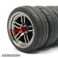 Aluminum Wheel Holder Blue For 1/10 On road