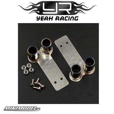 Doppio scarico marmitta Yeah Racing in scale 1/10 2 pezzi
