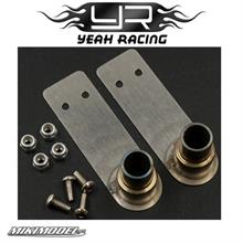 1/10 Scale Accessory Stainless Steel Muffler Exhaust Pipe 2pcs